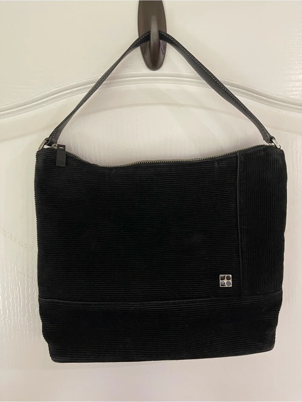Kate Spade Black Corduroy Shoulder Bag/Purse